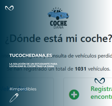 La solución de un estudiante que está permitiendo localizar coches tras la Dana: tucochedana.es