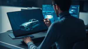 PROFEIONAL PERITANDO CON IMAGENES EN 3D DEL COCHE